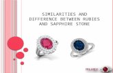 Similarities and difference between rubies and sapphire stone