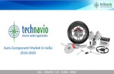 Auto Component Market in India 2016 to 2020