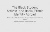 The black student activist and racial/ethnic identity abroad