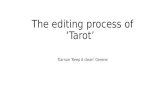 Editing 'Tarot'