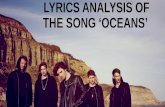 Lyrics analysis of the song ‘oceans’