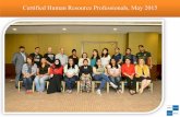 Certified Human Resource Professionals, May 2015