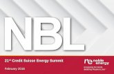 Noble Energy 2016 credit suisse Presentation