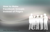 How to make facebook groups instead of Pages - Donn the Virtual Phenom