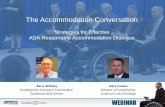 Accommodation Conversation: Strategies for Effective ADA Reasonable Accommodation Dialogue