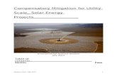 Compensatory Mitigation for Utility-Scale Solar Energy Projects