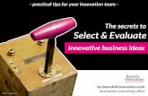 Secrets to select & evaluate innovative ideas //by @nickdemey @boardofinno
