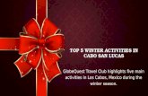 Top 5 Winter Activities in Cabo San Lucas Shared by GlobeQuest Travel Club