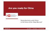 Are you ready for China