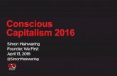 We First Presentation @ Conscious Capitalism 2016