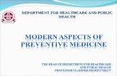 Modern aspercts of preventiv medicine