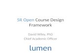 5R Open Course Design Framework, Fall 2015 version