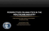 Perspectives on Analytics in the HealthCare Industry