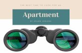 The best time to look for an apartment