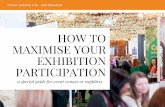 How To Maximise Your Exhibition Participation - a special guide for event venues and suppliers