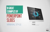 10 Great Examples of Powerpoint Presentations for Inspiration: Minimal Style
