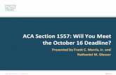 ACA Section 1557: Will You Meet the October 16 Deadline?