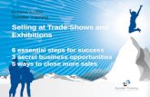 Going to a trade show, exhibition or networking event? Selling the Sandler Way
