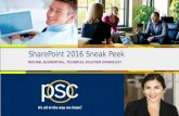 SharePoint 2016 Sneak Peek