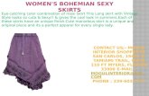 Womens Sexy Bohemian Skirts