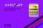 ZTE GRAND X 3 User Guide - Cricket Wireless