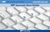 IOP Journals User Guide