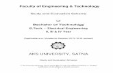 B.Tech. – Electrical Engineering II, III & IV Year