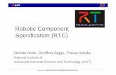 Robotic Component Specification (RTC)