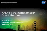 NASA's IPv6 Implementation: Now is the time!