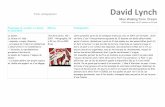 David LYNCH - Programme de seconde