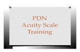 PDN Acuity Scale Training