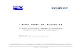 CEN/CENELEC Guide 11-Product information relevant to ...