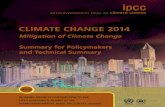 Climate Change 2014 Mitigation of Climate Change Summary for ...