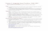 Lesson 1- Augustus Saint-Gaudens, 1848-1907