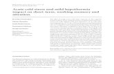 Acute cold stress and mild hypothermia impact on short-term ...