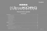 KingKORG Parameter guide