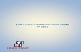 OHS CLASS™ Reviewer Field Guide FY 2014