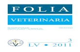 Folia Veterinaria 2011