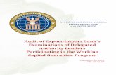 Audit of Export-Import Bank's Examinations of Delegated Authority ...