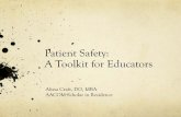 Patient Safety: A Toolkit for Educators