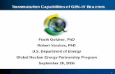Transmutation Capabilities of GEN-IV Reactors