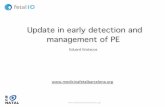 Update in prediction and early detection of PE
