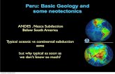 Peru: Basic Geology and some neotectonics