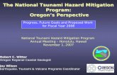 The National Tsunami Hazard Mitigation Program in Oregon - nws