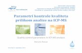 Parametri kontrole kvaliteta prilikom analize na ICP-MS, mr Malcolm ...