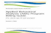 Applied Behavioral Analysis (ABA) Program Billing Guide
