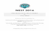 NEST 2016 Brochure & Syllabus