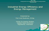 Industrial Energy Efficiency and Energy Management
