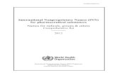 International Nonproprietary Names (INN) for pharmaceutical ...