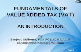 Fundamentals of VAT conducted on 06.05.2016